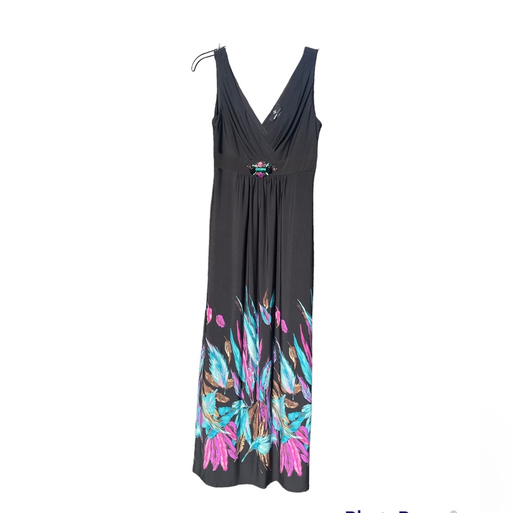 Ronni Nicole black boho maxi dress
